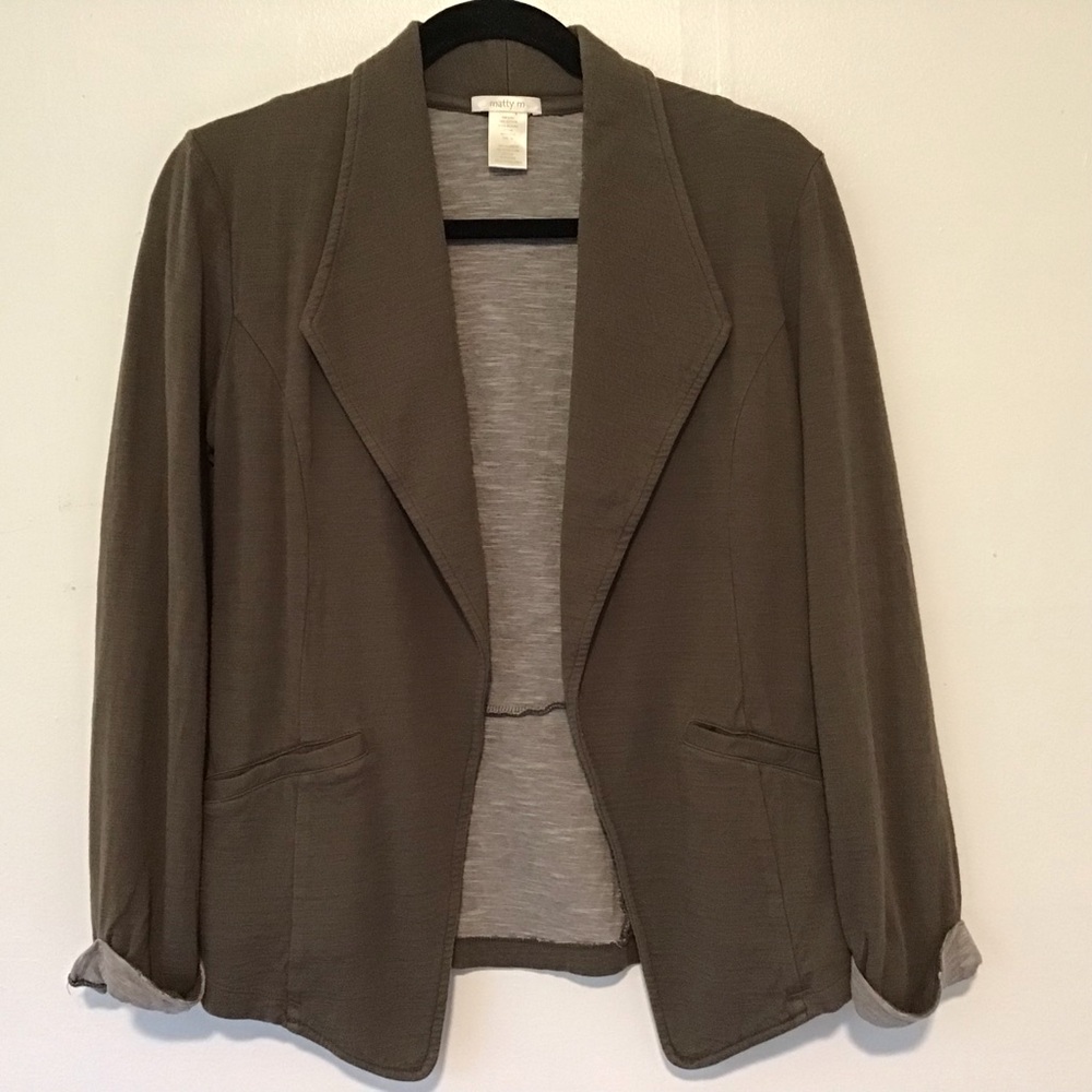 Matty M Taupe Blazer/Jacket